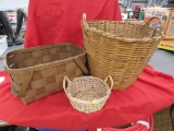 Assortment of 3 Baskets, by the piece x3