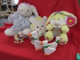 Assortment of Easter Decorations; Bunnies and Ducks