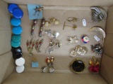 9pairs of earrings, 6pairs clipon earring, 9 pins, 1 tie pin