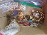 Box lot of Jewelry- Broken Beauties and Misfits