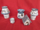 7 pieces candle holder assortment.