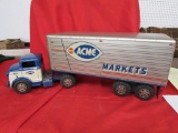 Acme Markets Truck and Trailer all metal.