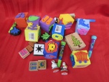 assortment of wood and foam stamps