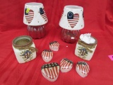 Assortment of 4th of july candles.