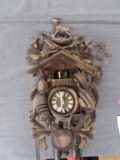 Wooden Cuckoo Clock, very ornate approx 21