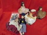 6 Older Madame Alexander Little Women Dolls some