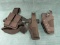 Misc Lot, 2- Nylon holsters with belts, 2 mag pouches, one marked