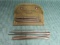 Vintage US 30 cal cleaning rods in case marked 1944 plus additional