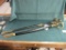 2 swords with scabbards, 1 sword marked 