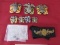 Vintage navy officer hat badge & lapel pins. 1/20 10k GF sterling WWII
