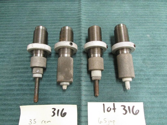 2 sets of reloading dies. 35 Rem and 6.5 Jap.