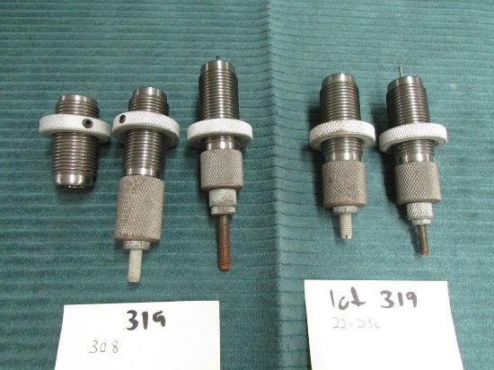 2 Sets of reloading dies. 308 and 22-250.