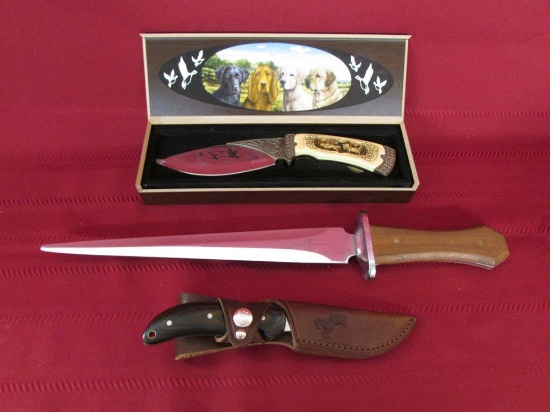Lot of 3 collectors Knives. One Colt. One Arkansas toothpick. One Goose