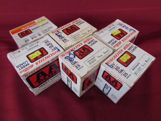 6 Boxes of 20 ga 9 shot winchester AA plus Times the money