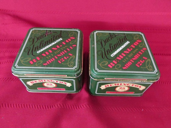2 Ducks Unlimited Commemorative. Remington all brass 12ga shotshells.