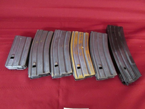 6 metal AR15 mags 4 30rds. 1 40 rds. 1 20rds. times the money