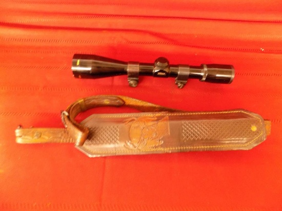 Nikon 4x40 scope and leather sling