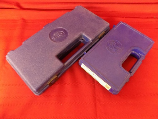 Colt Anaconda box and Smith & Wesson SW9F box.