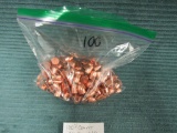 100 +/- 45 cal hp bullets, see photos for details, all for one money