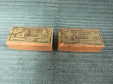 2 full boxes of Vintage Winchester 22 short lesmok rifle cartridges