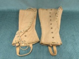 Vintage pair of GI Spats marked 280 15