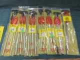 Hoppe's cleaning rods, new old stock, in packages, 7 pcs, 3 30 cal,