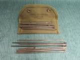 Vintage US 30 cal cleaning rods in case marked 1944 plus additional