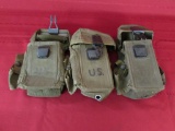 Lot of 3 US marked mag pouches.