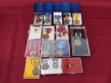 15 Military Medals. Campaign service WWI. Campaign service Korean