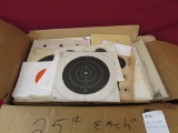 Box of paper targets. some have water damage.