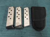 Lot of 3 Walther PPK/S 380acp magazines, 7rds magazines with