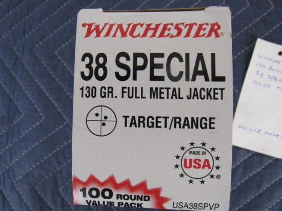 100rds .38 spl 130gr Winchester. all for one money.