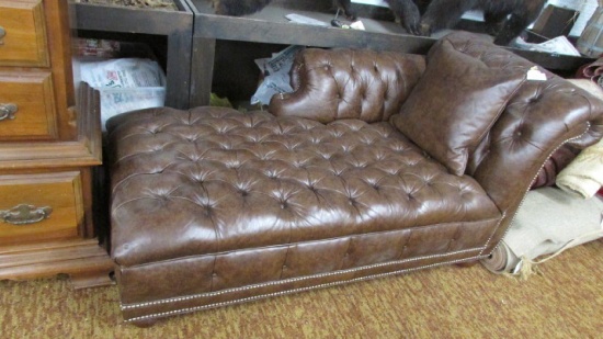 Leather Chaise Lounge