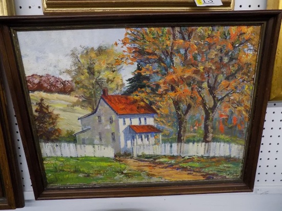 oil painting signed Lothis j. 23 1/2" 17 1/2"