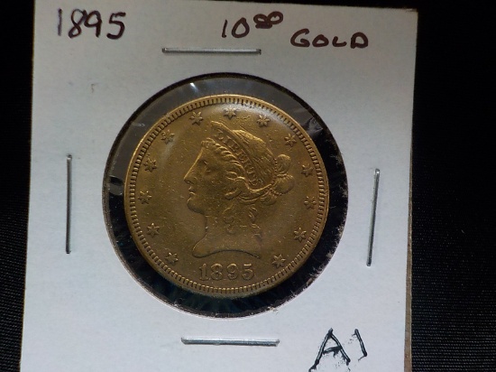 A1  VF  Gold Ten Dollar 1895 Liberty