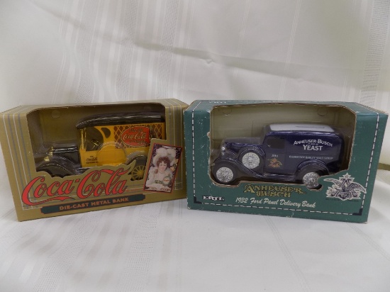 2 boxed Ertl toys, Ertl Coca Cola die cast metal