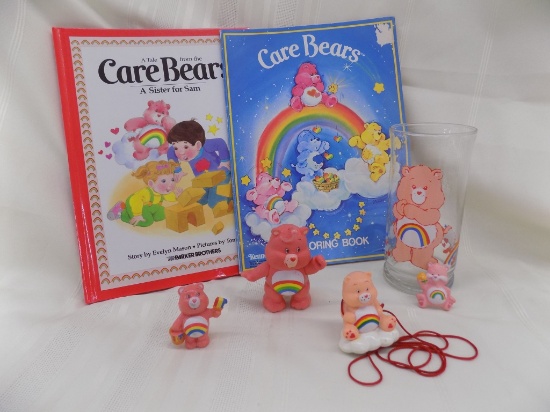 Assortment of Kenner Care Bear Items