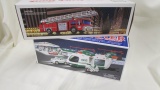 2 Vintage Hess toys - 1986 Hess Fire Truck Bank