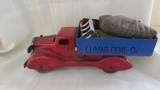 Vintage Marx Lumar coal company truck with