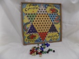 Vintage Hop Ching Chinese Checker Board