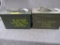 x2 large metal ammo cans.