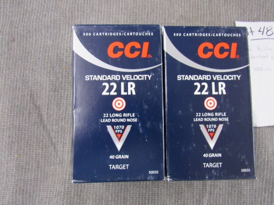 x2 bricks of CCI 22lr 1000rds total.