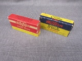 x2 vintage boxes of 22 savage ammo 40rds total.