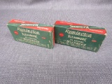 x2 vintage boxes of 22 savage ammo 40rds total.