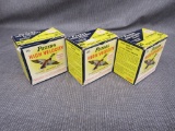 x3 vintage boxes of peters 20ga ammo.