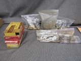 rifle ammo and brass lot.