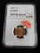 D38  MS-66RD  Cent Lincoln 1948-S - NGC Slab