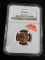 D40  MS-66RD  Cent Lincoln 1955-S - NGC Slab