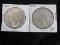 J6  VF/EF  (2) Silver Dollars 1922, 1922 - 2 X $