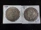 H15  VG/F  (2) Silver Dollars 1887-0, 1888-0 - 2 X $